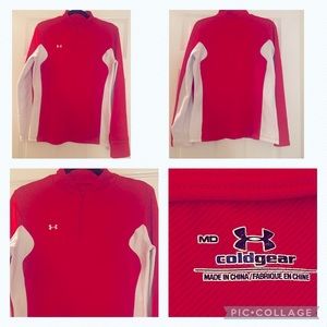 2/$30❤️Under Armour cold gear❄️Men’s Medium Red and white, like new🙌